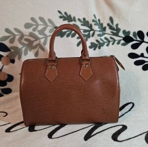 💯 Authentic Louis Vuitton Epi Speedy 25 Kenyan Fawn